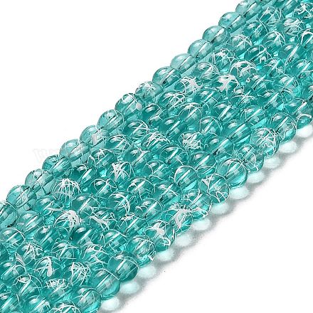 Chapelets de perles en verre transparent drawbench GLAD-Q012-4mm-11-1