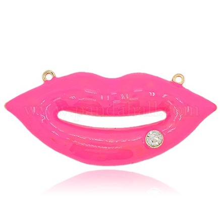 Émail d'alliage pendentifs à lèvres ENAM-M001-105G-1