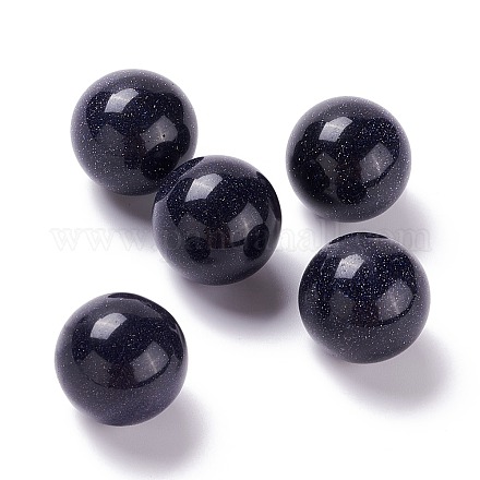 Синтетические голубые шарики голдстоуновские G-D456-20-1