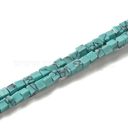 Chapelets de perles en turquoise synthétique G-B064-A45-1