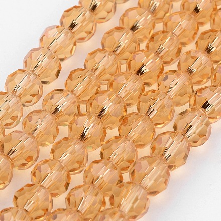 Chapelets de perles en verre transparent GLAA-G013-6mm-92-1