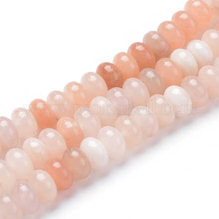 Rosa naturale fili di perle avventurina G-R408-5x8-08-1