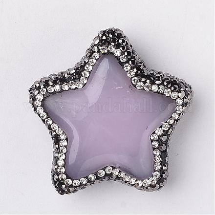 Star Dyed Resin Beads RESI-K004-C-01-1
