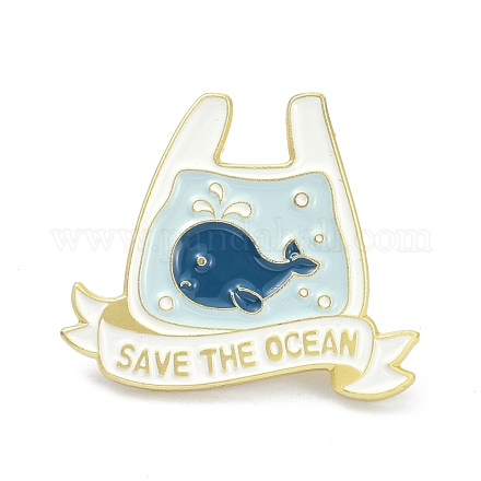 Sauver les broches d'émail d'alliage d'océan ENAM-C001-07G-1