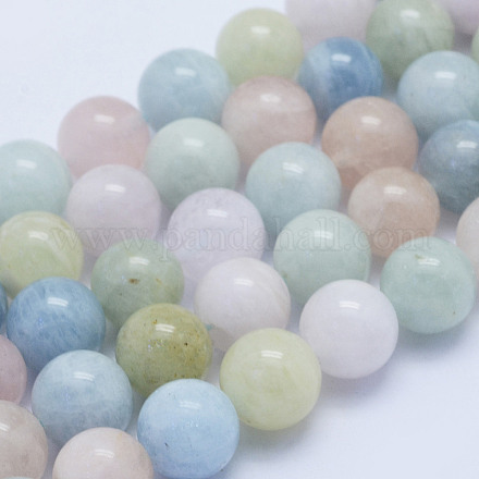 Chapelets de perles en morganite naturelle G-L478-33-10mm-1