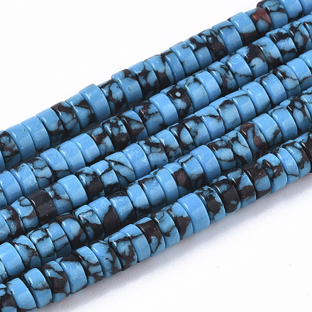 Chapelets de perles en turquoise synthétique TURQ-N215-01D-1