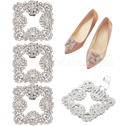 Alloy with Rhinestone Shoe Decorations FIND-WH0126-172P-1