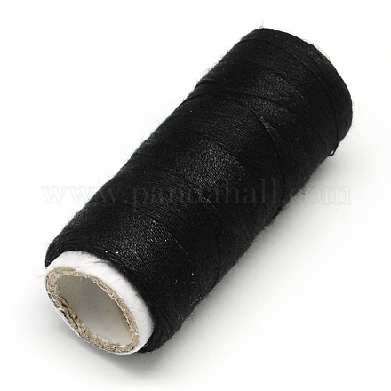 布地やDIYクラフト用品402ポリエステル縫糸コード  ブラック  0.1mm  約120m /ロール  10のロール/袋 OCOR-R027-15-1