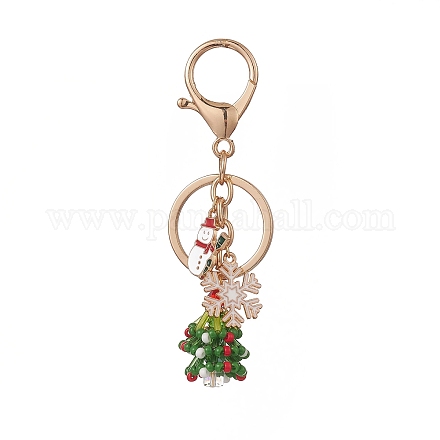 Glas-Schlüsselanhänger mit Weihnachtsmotiv KEYC-TA00011-1