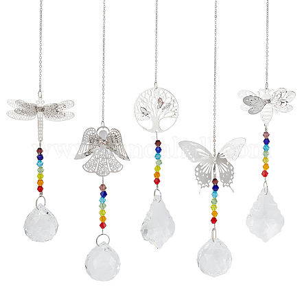 Wholesale GORGECRAFT 5 Style Crystal Suncatchers with Prisms Hanging Window  Sun Catcher Butterfly Bee Dragonfly Indoor Rainbow Maker Ornament Glass  Rhinestone and Brass Pendants Dream Catchers Kit 