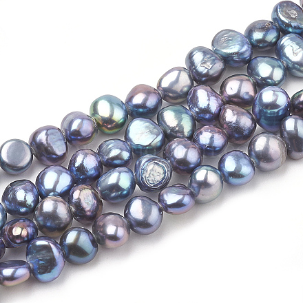 Natural Cultured Freshwater Pearl Beads Strands X-PEAR-S012-81A-1