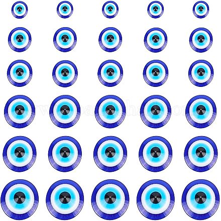 Cabochons de la resina de mal de ojo CRES-NB0001-15-1