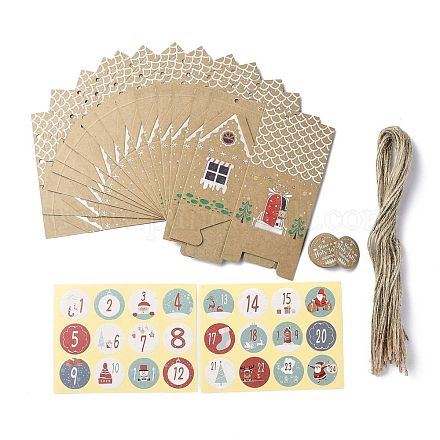 Scatole di carta per dolci regalo a tema natalizio CON-H014-21-1