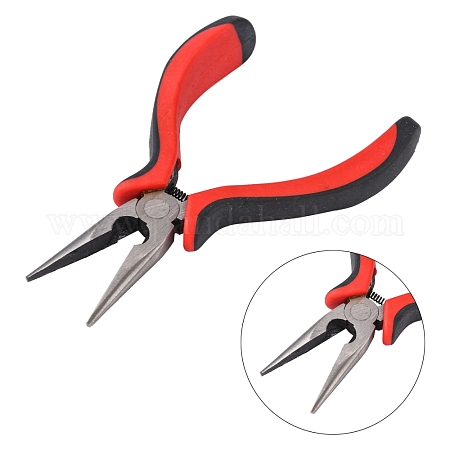 Jewelry Pliers, #50 Steel(High Carbon Steel) Wire Cutter Pliers, Gunmetal,  Yellow, 135x55mm