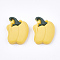 Resin Cabochons, Pepper, Gold, 19x15x5~5.5mm