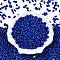 Opaque Acrylic Beads, Peanut, Dark Blue, 6.5x4x3mm, Hole: 1.5mm, about 199pcs/10g