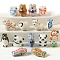 Handmade Porcelain Beads, Hand Painted Ceramic Beads, Animals, Mixed Color, Mixed Shapes, 18x13mm