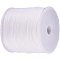 Round Waxed Polyester Cords, Twisted Cords, White, 0.5mm, about 106m/roll