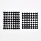 Nylon Magic Tapes, Adhesive Hook and Loop Tapes, Flat Round, Black, 10mm