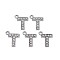 Alloy Pendants, with Crystal Rhinestone, Platinum, Cadmium Free & Lead Free, Alphabet, Letter.T, 17x15x2mm, Hole: 1.8mm
