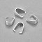 201 Stainless Steel Snap on Bails, Silver, 8x7.5x4mm