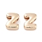 Rack Plating Alloy Pendants, Cadmium Free & Lead Free, Electroplate Nickel, Light Gold, Letter Z, 9.5x7.5x4mm, Hole: 1.5x2.5mm