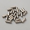 Brass Brooch Findings, Pin Cap, with Rubber Inside, Column, Platinum, 11.5x3.5mm, Hole: 0.6mm