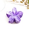 Resin Claw Hair Clips, Hair Accessories for Women & Girls, Flower, Medium Purple, 85x75mm