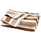 Polyester Stripe Towel, Rectangle, Camel, 1400x700x1mm
