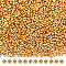 2000Pcs Brass Crimp Beads, Rondelle, Golden, 3mm, Hole: 2mm, 2000pcs/set
