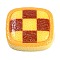 Opaque Resin Cabochons, Imitation Bread, Tart, 23x25x9mm
