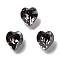 K9 Glass, Imitation Czech Rhinestone, Heart, Crystal Satin, 6.5x6x4mm