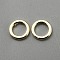 Brass Linking Rings, Round Ring, Long-Lasting Plated, Real 14K Gold Plated, 5x1mm, Inner Diameter: 3.5mm