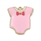 Alloy Enamel Pendants, Golden, Clothes, 28x23x3mm, Hole: 2mm