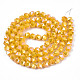 Electroplate Opaque Glass Beads Strands X-EGLA-T019-05Q-2