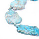 Colliers de perles en jaspe de régalite naturelle / jaspe impérial / sédiment marin BJEW-L171-02B-2