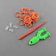 DIY Rubber Loom Bands Refills with Accessories DIY-R011-04-2