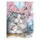 Прекрасный кошачий цветок 5d наборы для алмазной живописи для взрослых и детей PW-WG60155-08-1