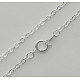 Латунные цепи для ожерелья с железной фурнитурой X-SW073-S-2