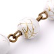 Rondes à la main perles acryliques de banc d'étirage chaînes de colliers bracelets faisant AJEW-JB00052-04-2