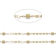 Звенья цепи из золотой латуни ручной работы CHC-K011-19G-2