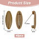 48Pcs Oval Plastic Cover Scarf Safety Pin JEWB-WH0023-57P-2