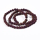 Electroplated Natural Lava Rock Beads Strands G-K259-60B-3