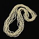 (venta de fábrica de fiestas de joyería) collares de múltiples hilos con cuentas de perlas acrílicas NJEW-D135-1-1
