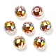 Perles acryliques irisées arc-en-ciel à placage uv bicolore TACR-D010-06F-2