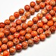 Fili di perle rotonde di diaspro imperiale naturale G-I103-8mm-05-1