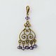 Glass Pendant Decorations Backpack Charms HJEW-JM00151-01-1