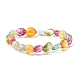 Natürliches Quarz-Freiform-Perlen-Stretch-Armband für Mädchen und Frauen BJEW-JB07064-01-1