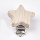 Clip porta ciuccio in legno di faggio X-WOOD-T015-09-1