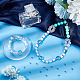 Ph pandahall 100 pièces perles d'espacement à double anneau barres d'espacement en acier inoxydable perles d'espacement à 2 trous perles à double anneau pour cordon en cuir collier bracelets fabrication de bijoux STAS-PH0004-32-5